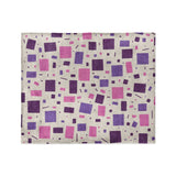 Geometric Confetti Purple & Pink in Medium (50" x 60") Size