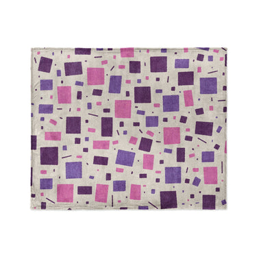 Geometric Confetti Purple & Pink in Medium (50" x 60") Size