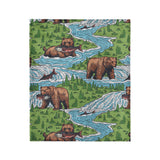 Bears Catching Salmon in Medium (50" x 60") Size