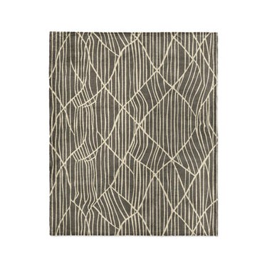 Paxton Black Taupe in Medium (50" x 60") Size