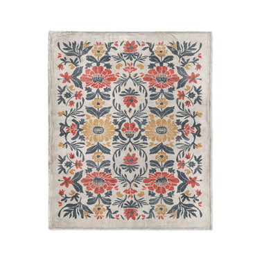 Corriana Navy & Red in Medium (50" x 60") Size