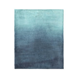 Kieran Watercolor Teal Ombre in Medium (50" x 60") Size