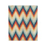 Firekaat Blue & Orange in Medium (50" x 60") Size