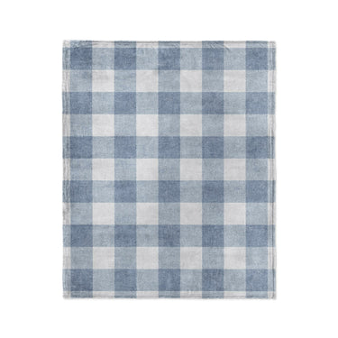 Buffalo Plaid Steel Blue in Medium (50" x 60") Size