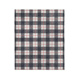 Wallace Plaid Navy & Red in Medium (50" x 60") Size