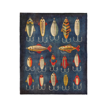 Fishing Lures in Medium (50" x 60") Size