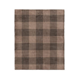 Buffalo Plaid Dark Cedar Brown in Medium (50" x 60") Size