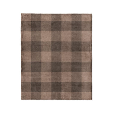 Buffalo Plaid Dark Cedar Brown in Medium (50" x 60") Size