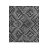 Hoffman Black & Charcoal in Medium (50" x 60") Size