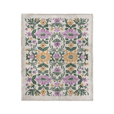 Corriana Green & Purple in Medium (50" x 60") Size