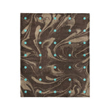 Acid Burn Brown & Carolina Blue in Medium (50" x 60") Size