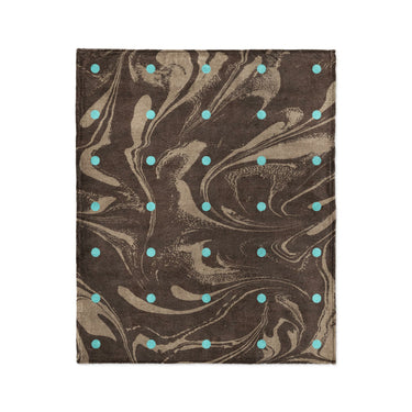 Acid Burn Brown & Carolina Blue in Medium (50" x 60") Size