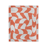 Twyla Checkered Coral in Medium (50" x 60") Size