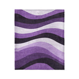 Sinuous Purple Monochrome in Medium (50" x 60") Size