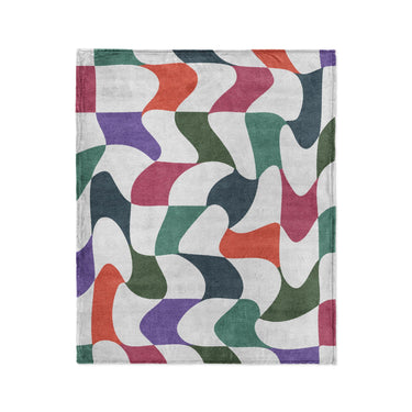 Twyla Checkered Multicolor in Medium (50" x 60") Size