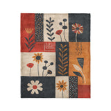 Midsummer Bloom Blue & Red in Medium (50" x 60") Size