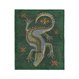 Hungry Alligator Green in Medium (50" x 60") Size