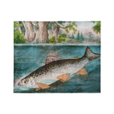 Hooked Fish in Medium (50" x 60") Size