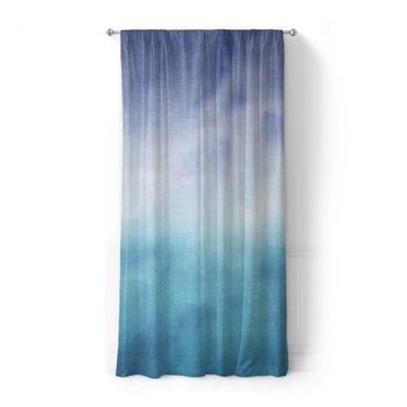 Micah Watercolor Blue & Teal in Standard (50" x 84") Size