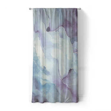 Zephyr Watercolor Blue & Purple in Standard (50" x 84") Size
