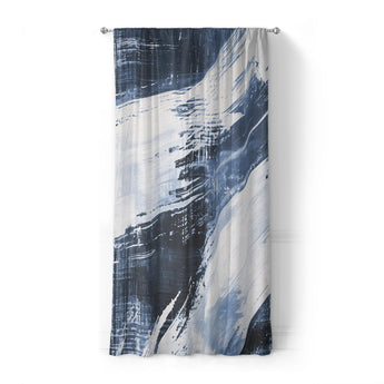 Emil Navy Blue in Standard (50" x 84") Size