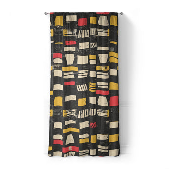 Milo Black Red & Yellow in Standard (50" x 84") Size