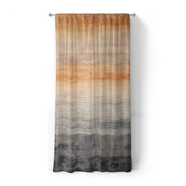 Ruidoso Navy & Burnt Orange in Standard (50" x 84") Size
