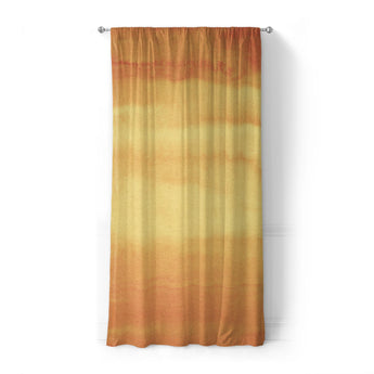 Jacinda Watercolor Fire Orange Ombre in Standard (50" x 84") Size