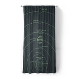 Solar System Navy & Mint in Standard (50" x 84") Size
