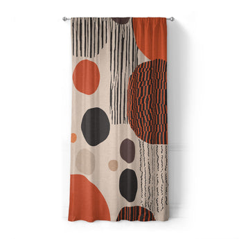 Charl Orange & Taupe in Standard (50" x 84") Size