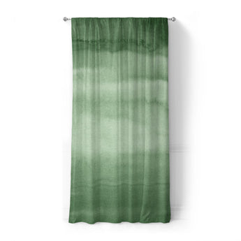 Jacinda Watercolor Green Ombre in Standard (50" x 84") Size