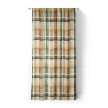 Madras Plaid Taupe Green in Standard (50" x 84") Size