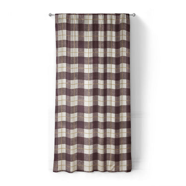 Wallace Plaid Maroon & Gold in Standard (50" x 84") Size