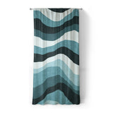 Sinuous Teal Monochrome in Standard (50" x 84") Size