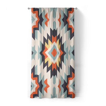 Dakota Blue & Orange in Standard (50" x 84") Size