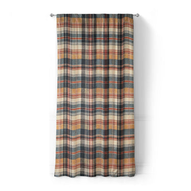 MacPherson Plaid Navy & Gold in Standard (50" x 84") Size