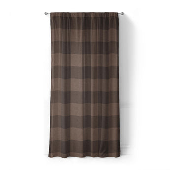 Buffalo Plaid Hickory Brown in Standard (50" x 84") Size