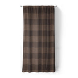 Buffalo Plaid Hickory Brown in Standard (50" x 84") Size