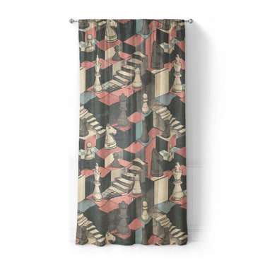 Harmon Surreal Check Blue & Pink in Standard (50" x 84") Size