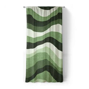 Sinuous Green Monochrome in Standard (50" x 84") Size