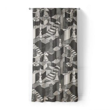 Harmon Surreal Chess Black & White in Standard (50" x 84") Size