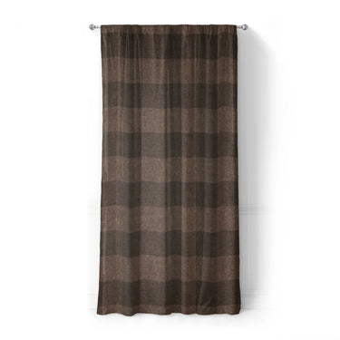Buffalo Plaid Hickory Brown in Standard (50" x 84") Size