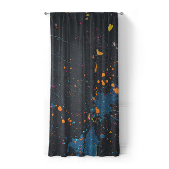 Jacob Navy & Orange in Standard (50" x 84") Size