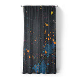 Jacob Navy & Orange in Standard (50" x 84") Size