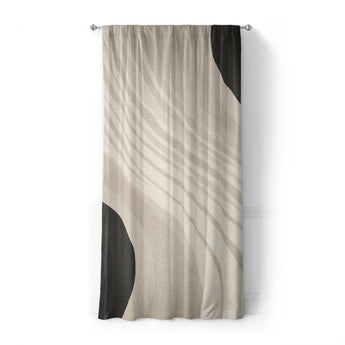 Elowin Ivory & Black in Standard (50" x 84") Size