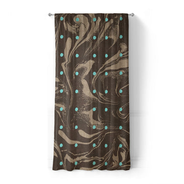 Acid Burn Brown & Carolina Blue in Standard (50" x 84") Size
