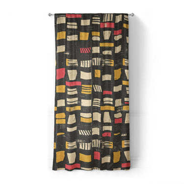 Milo Black, Red, & Yellow in Standard (50" x 84") Size