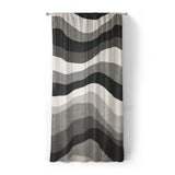 Sinuous Grey Monochrome in Standard (50" x 84") Size