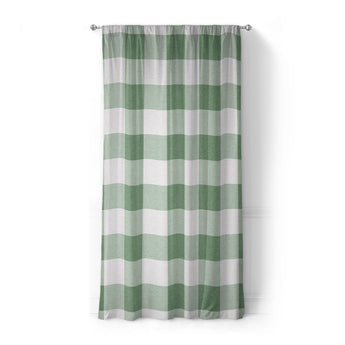 Buffalo Plaid Kelly Green in Standard (50" x 84") Size