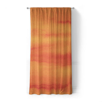 Ophelia Watercolor Fire Orange Balayage in Standard (50" x 84") Size